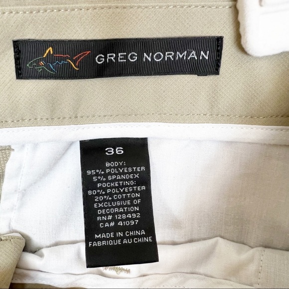 Greg Norman Tan Golf Shorts Size 36 - Picture 7 of 8
